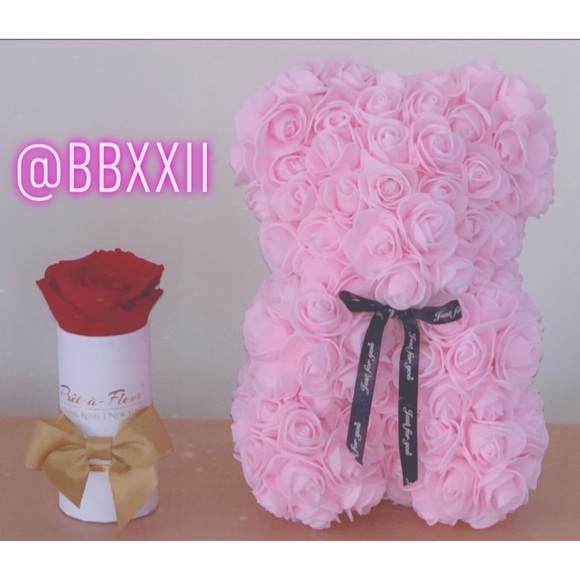 ✨SOLD - ALL GONE✨ ♡ Roses Teddy Bear ♡ - Picture 2 of 3